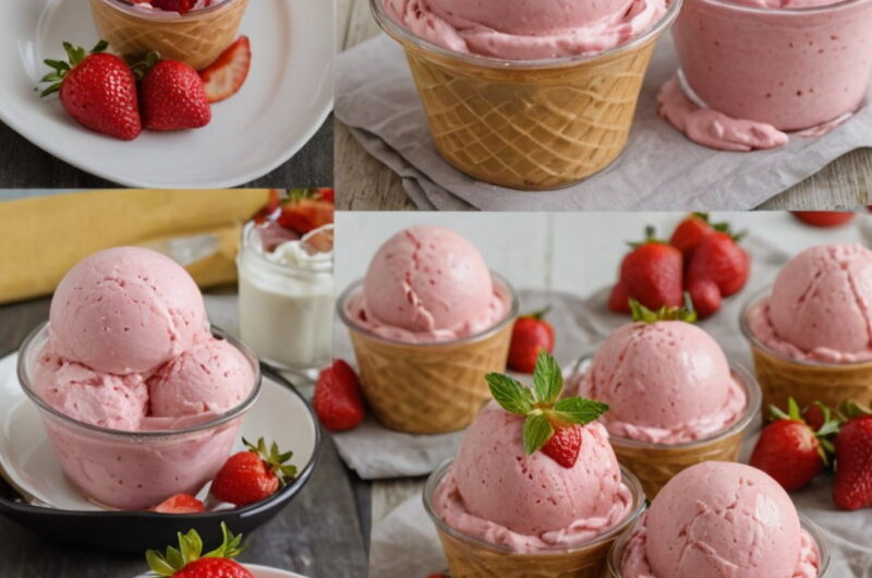 ᐈ 【 Helado Casero de Fresa 】+ Preparación Paso a Paso